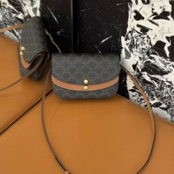 Top Replica Celine Duo Woc Wallet with Crossbody Strap