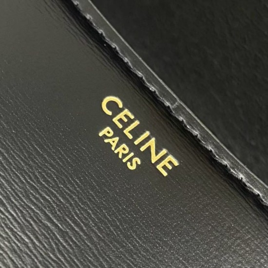 Super Clone Replica Celine Diane Shoulder Bag in Black Top Replica Celine Diane Shoulder Bag in Black