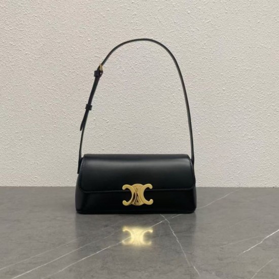 Super Clone Replica Celine Diane Shoulder Bag in Black Top Replica Celine Diane Shoulder Bag in Black