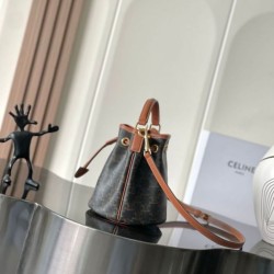 Top Replica Celine Clara Triomphe Bucket Bag