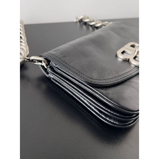 Super Clone Replica Balenciaga BB Soft Flap Shoulder Bag with Silver Hardware Top Replica Balenciaga BB Soft Flap Shoulder Bag with Silver Hardware