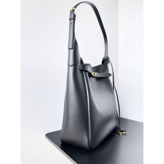 Top Replica Balenciaga Bel Air Large Hobo Bag in Black