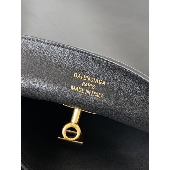 Top Replica Balenciaga Bel Air Large Hobo Bag in Black
