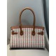 Top Replica Hermes Birkin 29 Crossbody Bags in Embroidered Toile H Canvas in Brown
