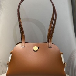 Top Replica Hermes Tablier Sellier shoulder bag, Camel