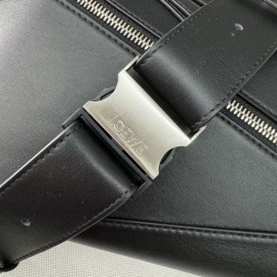 Super Clone Replica Loewe Classic Small Puzzle Edge Bum Bag in Black Top Replica Loewe Classic Small Puzzle Edge Bum Bag in Black