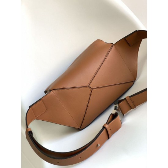 Super Clone Replica Loewe Classic Small Puzzle Edge Bum Bag in Brown Top Replica Loewe Classic Small Puzzle Edge Bum Bag in Brown