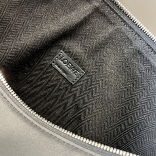Super Clone Replica Loewe Small Cubi Crossbody Bag in Black Top Replica Loewe Small Cubi Crossbody Bag in Black