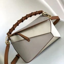 Top Replica Loewe Small Puzzle Edge Bag in Multicolored Calfskin Nappa