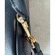 Top Replica Loewe Amazona 23 Shoulder Bag with Padlock Detail, Black