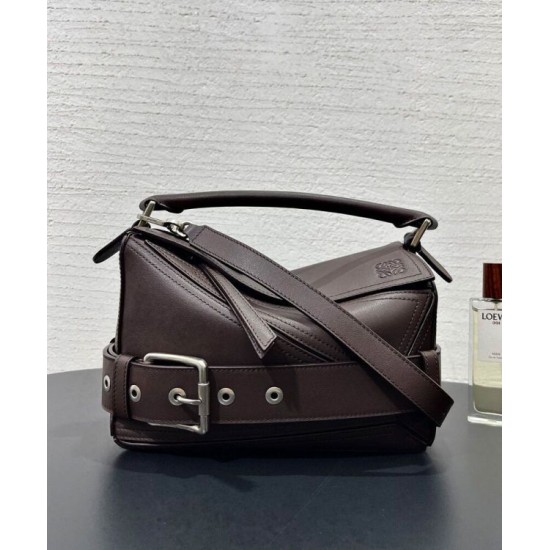 Super Clone Replica Loewe Large Puzzle Biker Bag Coffee Top Replica Loewe Large Puzzle Biker Bag Coffee