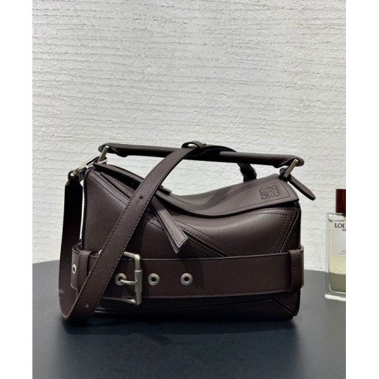 Super Clone Replica Loewe Large Puzzle Biker Bag Coffee Top Replica Loewe Large Puzzle Biker Bag Coffee