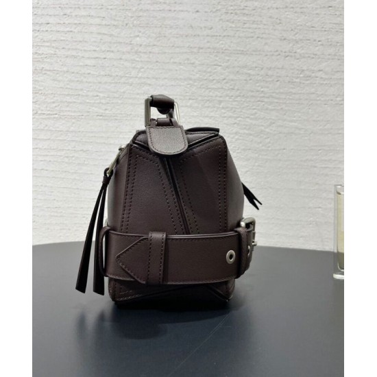 Super Clone Replica Loewe Large Puzzle Biker Bag Coffee Top Replica Loewe Large Puzzle Biker Bag Coffee
