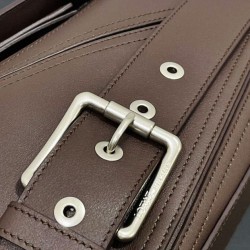 Top Replica Loewe Large Puzzle Biker Bag Coffee
