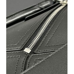 Super Clone Replica Loewe Large Puzzle Biker Bag in Black Top Replica Loewe Large Puzzle Biker Bag in Black