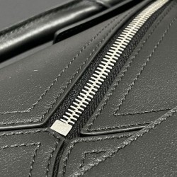 Top Replica Loewe Large Puzzle Biker Bag in Black