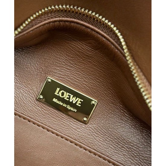 Super Clone Replica Loewe Featherlight Puzzle Small Bag in Coffee Top Replica Loewe Featherlight Puzzle Small Bag in Coffee