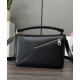 Super Clone Replica Loewe Featherlight Puzzle Small Bag in Black Top Replica Loewe Featherlight Puzzle Small Bag in Black