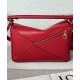 Super Clone Replica Loewe Featherlight Puzzle Small Bag in Red Top Replica Loewe Featherlight Puzzle Small Bag in Red