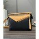 Super Clone Replica Loewe Classic Two-Tone Puzzle Edge Small Bag in Black/Brown Top Replica Loewe Classic Two-Tone Puzzle Edge Small Bag in Black/Brown