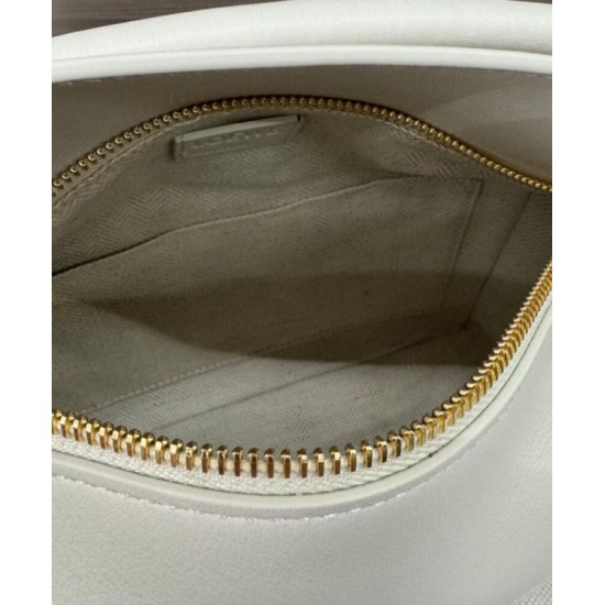 Super Clone Replica Loewe Classic Two-Tone Puzzle Edge Small Bag in White/Beige Top Replica Loewe Classic Two-Tone Puzzle Edge Small Bag in White/Beige