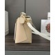 Super Clone Replica Loewe Classic Two-Tone Puzzle Edge Small Bag in White/Beige Top Replica Loewe Classic Two-Tone Puzzle Edge Small Bag in White/Beige