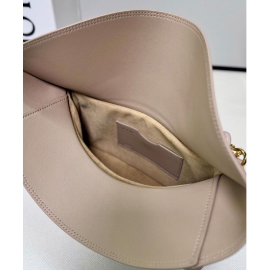 Super Clone Replica Loewe Ola Medium Shoulder Bag, Apricot Top Replica Loewe Ola Medium Shoulder Bag, Apricot