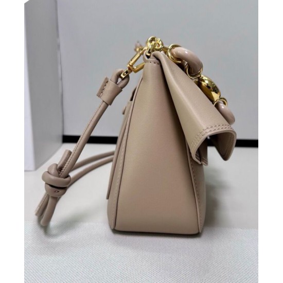 Super Clone Replica Loewe Ola Medium Shoulder Bag, Apricot Top Replica Loewe Ola Medium Shoulder Bag, Apricot
