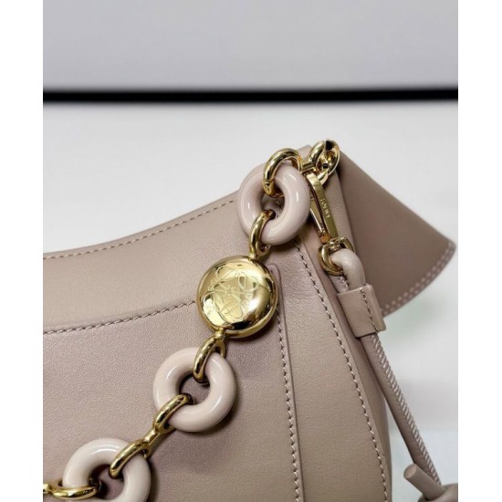 Super Clone Replica Loewe Ola Medium Shoulder Bag, Apricot Top Replica Loewe Ola Medium Shoulder Bag, Apricot
