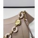 Super Clone Replica Loewe Ola Medium Shoulder Bag, Apricot Top Replica Loewe Ola Medium Shoulder Bag, Apricot
