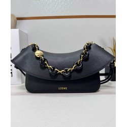 Top Replica Loewe Ola Medium Shoulder Bag, Black
