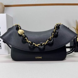 Top Replica Loewe Ola Medium Shoulder Bag, Black