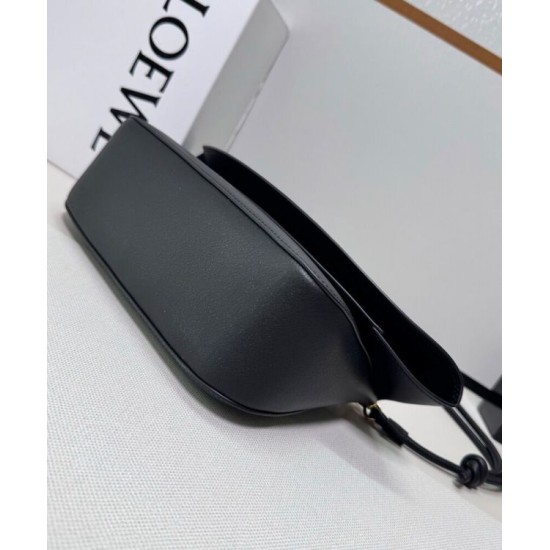 Super Clone Replica Loewe Ola Medium Shoulder Bag, Black Top Replica Loewe Ola Medium Shoulder Bag, Black