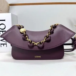 Top Replica Loewe Ola Medium Shoulder Bag, Mauve