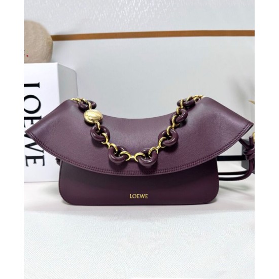 Super Clone Replica Loewe Ola Medium Shoulder Bag, Mauve Top Replica Loewe Ola Medium Shoulder Bag, Mauve