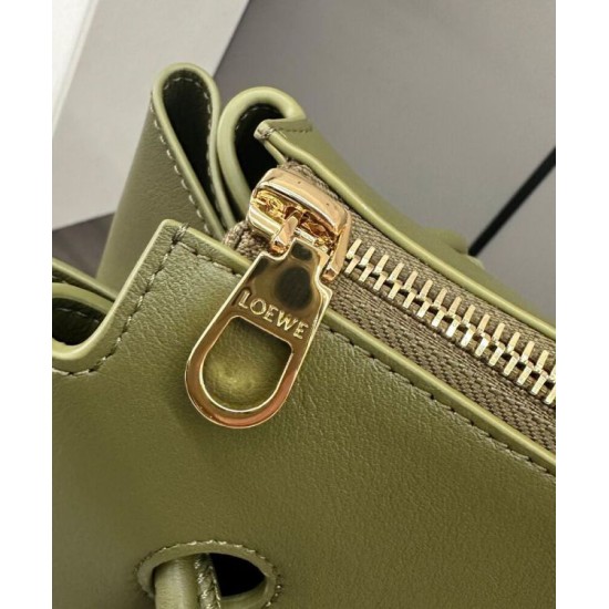 Super Clone Replica Loewe Madrid Medium Soft Calfskin Bag, Olive Top Replica Loewe Madrid Medium Soft Calfskin Bag, Olive