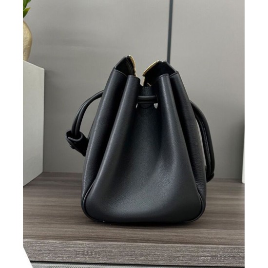 Super Clone Replica Loewe Madrid Medium Soft Calfskin Bag, Black Top Replica Loewe Madrid Medium Soft Calfskin Bag, Black