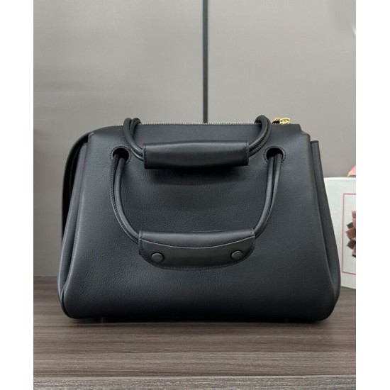 Super Clone Replica Loewe Madrid Medium Soft Calfskin Bag, Black Top Replica Loewe Madrid Medium Soft Calfskin Bag, Black