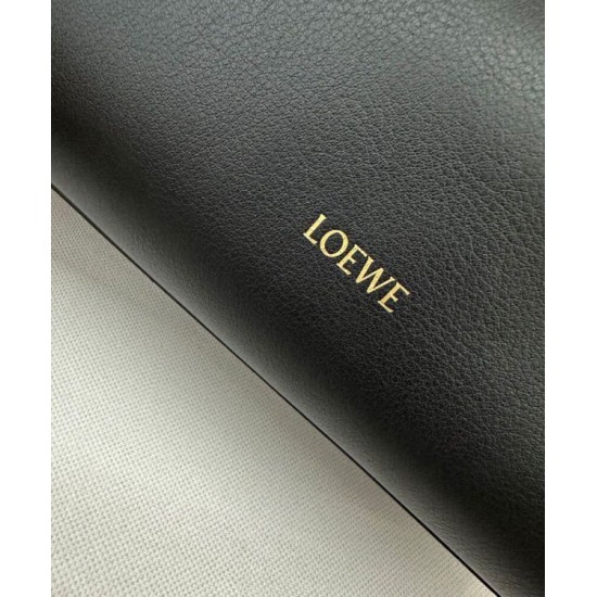 Super Clone Replica Loewe Madrid Medium Soft Calfskin Bag, Black Top Replica Loewe Madrid Medium Soft Calfskin Bag, Black