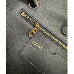 Super Clone Replica Loewe Madrid Medium Soft Calfskin Bag, Black Top Replica Loewe Madrid Medium Soft Calfskin Bag, Black