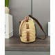 Super Clone Replica Loewe Raffia Shoulder Bag, Coffee Top Replica Loewe Raffia Shoulder Bag, Coffee