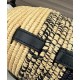 Super Clone Replica Loewe Raffia Shoulder Bag, Black Top Replica Loewe Raffia Shoulder Bag, Black