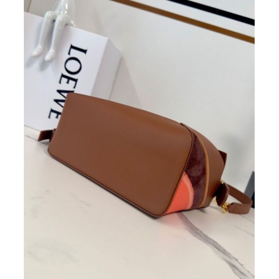 Super Clone Replica Loewe Small Puzzle Edge Landscape Bag, Coffee Top Replica Loewe Small Puzzle Edge Landscape Bag, Coffee