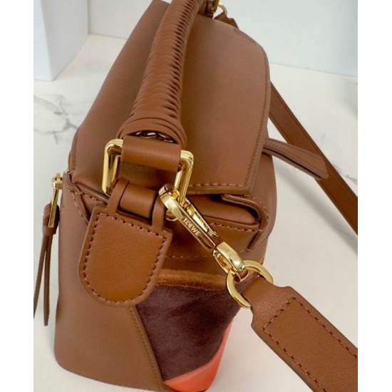 Super Clone Replica Loewe Small Puzzle Edge Landscape Bag, Coffee Top Replica Loewe Small Puzzle Edge Landscape Bag, Coffee