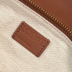 Top Replica Loewe Small Puzzle Edge Landscape Bag, Coffee