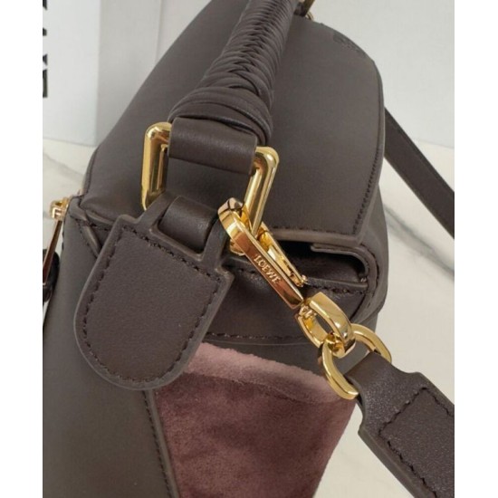 Super Clone Replica Loewe Small Puzzle Edge Landscape Bag, Dark Coffee Top Replica Loewe Small Puzzle Edge Landscape Bag, Dark Coffee