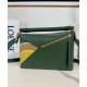Super Clone Replica Loewe Small Puzzle Edge Landscape Bag, Green Top Replica Loewe Small Puzzle Edge Landscape Bag, Green