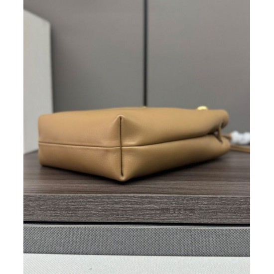 Top Replica Loewe Pebble Pouch Bags, Apricot