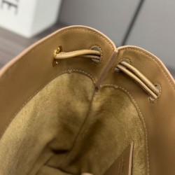 Top Replica Loewe Pebble Pouch Bags, Apricot