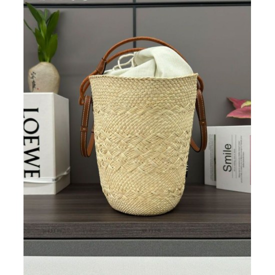 Top Replica Loewe Large Anagram Basket Bag, Coffee